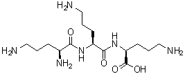 结构式 CAS# 40681-82-1, L-鸟氨酰-L-鸟氨酰-L-鸟氨酸