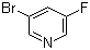 结构式 CAS# 407-20-5, 5-溴-3-氟吡啶; 3-溴-5-氟吡啶