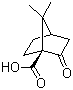 结构式 CAS# 40724-67-2, (S)-(+)-酮基蒎酸; (1S)-7,7-二甲基-2-氧代双环[2.2.1]庚烷-1-羧酸
