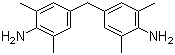 结构式 CAS# 4073-98-7, 4-(4-氨基-3,5-二甲基苄基)-2,6-二甲基苯胺; 3,3',5,5'-四甲基-4,4'-二氨基二苯甲烷