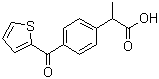 structure of CAS# 40828-46-4, Suprofen;2-(4-Thiophen-2-ylcarbonylphenyl)propanoic acid