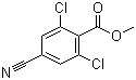Methyl 2,6-dichloro-4-cyanobenzoate molecular structure (CAS 409127-32-8)