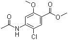 结构式 CAS# 4093-31-6, 4-乙酰氨基-5-氯-2-甲氧基苯甲酸甲酯