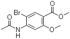 Methyl 4-acetamido-5-bromo-2-methoxybenzoate molecular structure (CAS 4093-34-9)