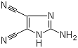 structure of CAS# 40953-34-2, 4,5-Dicyano-2-aminoimidazole;2-Amino-4,5-dicyano-1H-imidazole; 2-Amino-1H-imidazole-4,5-dicarbonitrile