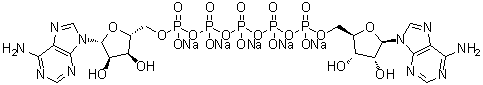 structure of CAS# 4097-04-5, Adenosine 5'-(hexahydrogen pentaphosphate) P''''→5'-ester with adenosine pentasodium salt