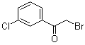 structure of CAS# 41011-01-2, 2-Bromo-3'-chloroacetophenone;2-Bromo-m-chloroacetophenone; 3-Chlorophenacyl bromide; m-Chlorophenacyl bromide