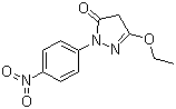 structure of CAS# 4105-90-2, 3-Ethoxy-1-(4-nitrophenyl)-2-pyrazolin-5-one