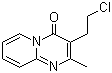 structure of CAS# 41078-70-0, 3-(2-Chloroethyl)-2-methylpyrido[1,2-a]pyrimidin-4-one;3-(2-Chloroethyl)-2-methyl-4H-pyrido[1,2-a]pyrimidin-4-one