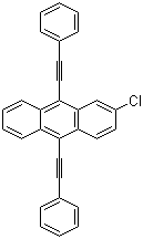 结构式 CAS# 41105-36-6, 2-氯-9,10-双(苯乙炔基)蒽
