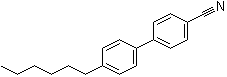 结构式 CAS# 41122-70-7, 4-己基-4'-氰基联苯