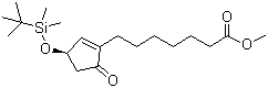 structure of CAS# 41138-69-6, Methyl (R)-(+)-3-(tert-butyldimethylsilyloxy)-5-oxo-1-cyclopentene-1-heptanoate