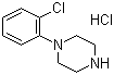结构式 CAS# 41202-32-8, 1-(2-氯苯基)哌嗪盐酸盐
