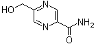 5-(Hydroxymethyl)-2-pyrazinecarboxamide molecular structure (CAS 412277-94-2)