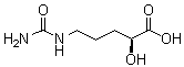 (2S)-2-Hydroxy-5-ureidovaleric acid molecular structure (CAS 413622-19-2)