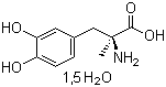 structure of CAS# 41372-08-1, L-Methyldopa;3-Hydroxy-alpha-methyl-L-tyrosine hydrate