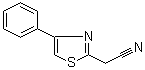 structure of CAS# 41381-89-9, 2-(4-Phenylthiazol-2-yl)acetonitrile;2-Cyanomethyl-4-phenylthiazole; 4-Phenyl-2-(cyanomethyl)thiazole; 4-Phenyl-2-thiazoleacetonitrile; 4-Phenyl-2-thiazolylacetonitrile; 4-Phenylthiazole-2-acetonitrile