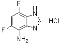 5,7-Difluoro-1H-benzimidazol-4-amine hydrochloride molecular structure (CAS 4140-73-2)