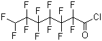 structure of CAS# 41405-35-0, 7H-Dodecafluoroheptanoyl chloride
