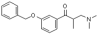 structure of CAS# 41489-62-7, 3-Dimethylamino-1-(3-benzyloxyphenyl)-2-methyl-1-propanone