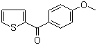结构式 CAS# 4160-63-8, 2-(4-甲氧基苯甲酰)噻吩
