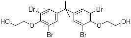 结构式 CAS# 4162-45-2, 2,2-双[4-(2-羟基乙氧基)-3,5-二溴苯基]丙烷