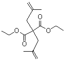 structure of CAS# 4162-61-2, Diethyl 2,2-bis(2-methylallyl)malonate;Diethyl bis(2-methylallyl)malonate; Diethyl bis(methallyl)malonate; NSC 46822
