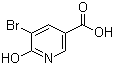 5-Bromo-6-hydroxynicotinic acid molecular structure (CAS 41668-13-7)