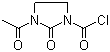 structure of CAS# 41730-71-6, 3-Acetyl-1-chlorocarbonyl-2-imidazolidone;3-Acetyl-2-oxo-1-imidazolidinecarbonyl chloride