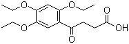 结构式 CAS# 41826-92-0, 曲匹布通; 舒胆通; 3-(2,4,5-三乙氧基苯甲酰基)丙酸