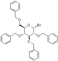 2,3,4,6-Tetra-O-benzyl-alpha-D-glucopyranosyl bromide molecular structure (CAS 4196-35-4)