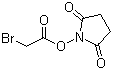 Bromoacetic acid N-hydroxysuccinimide ester molecular structure (CAS 42014-51-7)