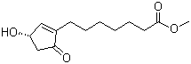 结构式 CAS# 42038-75-5, (S)-(-)-3-羟基-5-氧代-1-环戊烯基-1-己酸甲酯