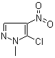 structure of CAS# 42098-25-9, 5-Chloro-1-methyl-4-nitropyrazole;5-Chloro-1-methyl-4-nitro-1H-pyrazole