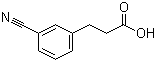 3-Cyanobenzenepropanoic acid molecular structure (CAS 42287-97-8)