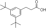 structure of CAS# 42288-01-7, 3,5-Bis(1,1-dimethylethyl)benzenepropanoic acid;3,5-Di-tert-butylhydrocinnamic acid