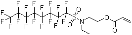 2-(N-Ethylperfluorooctanesulfonamido)ethyl acrylate molecular structure (CAS 423-82-5)