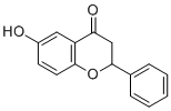 structure of CAS# 4250-77-5, 6-Hydroxyflavanone;6-hydroxy-2-phenyl-2,3-dihydrochromen-4-one