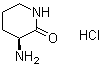 structure of CAS# 42538-31-8, (S)-3-Aminopiperidin-2-one hydrochloride