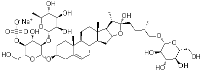 原薯蓣皂苷分子结构 (CAS 425407-43-8)