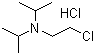 2-Diisopropylaminoethyl chloride hydrochloride molecular structure (CAS 4261-68-1)