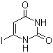 结构式 CAS# 4269-94-7, 6-碘尿嘧啶; 6-碘-1H-嘧啶-2,4-二酮