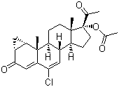 Cyproterone acetate molecular structure (CAS 427-51-0)