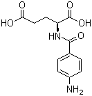 N-(4-Aminobenzoyl)-L-glutamic acid molecular structure (CAS 4271-30-1)