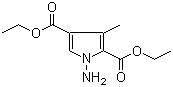 结构式 CAS# 427878-69-1, 1-氨基-3-甲基-1H-吡咯-2,4-二羧酸二乙酯