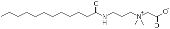 月桂酰胺基丙基甜菜碱分子结构 (CAS 4292-10-8)
