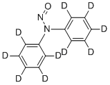 structure of CAS# 42952-91-0, N-Nitrosodiphenylamine-d10;N,N-bis(2,3,4,5,6-pentadeuteriophenyl)nitrous amide