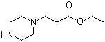 structure of CAS# 43032-38-8, Ethyl 3-(piperazin-1-yl)propanoate;3-(Piperazin-1-yl)propionic acid ethyl ester