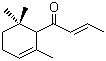 结构式 CAS# 43052-87-5, 1-(2,6,6-三甲基-2-环己烯-1-基)-2-丁烯-1-酮; 甲位二氢突厥酮