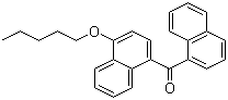 结构式 CAS# 432047-72-8, 1-萘基[4-(戊氧基)-1-萘基]甲酮